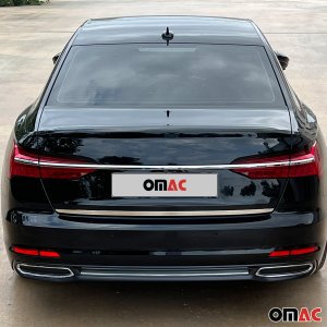 Audi A6 Tailgate Trim - Omac - S.Steel - Gloss Silver - '19-'24